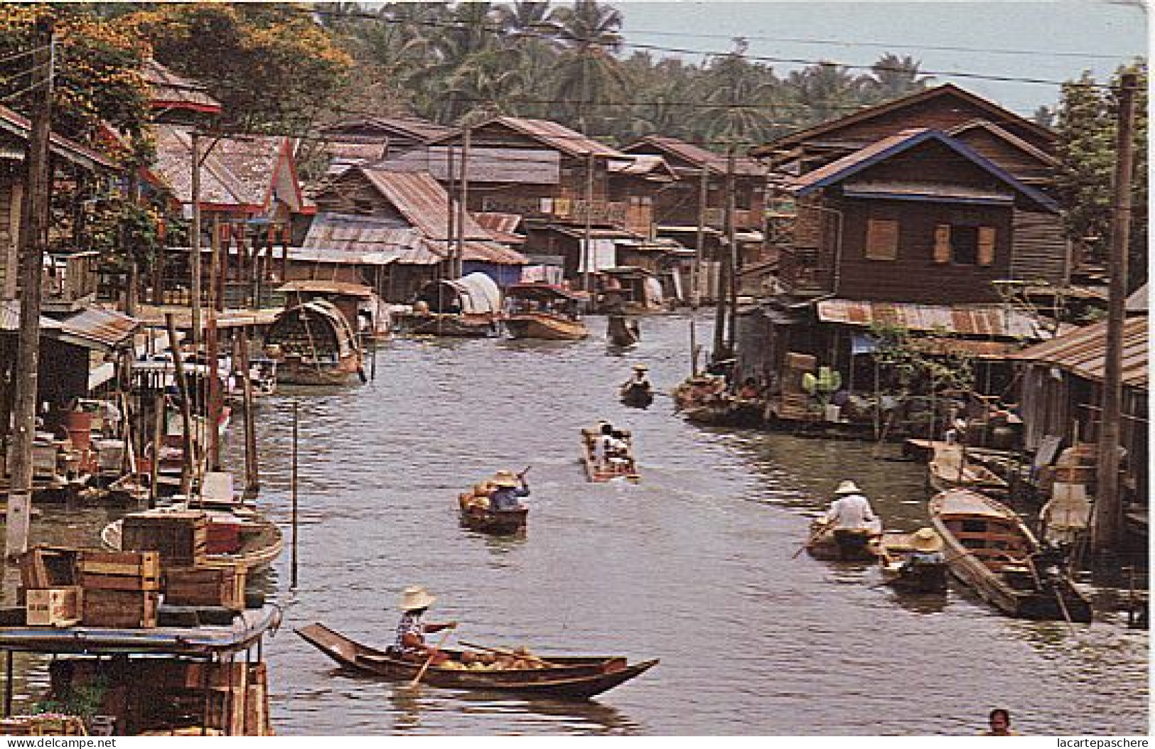 X117971 THAILANDE THAILAND VIEW OF KHLONG OR CANAL DWELLERS A LITTLE VENICE OF THAILAND - Thaïland