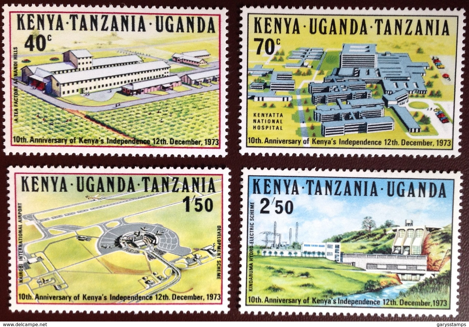 Kenya Uganda Tanzania 1973 Independence Anniversary MNH - Kenya, Uganda & Tanzania
