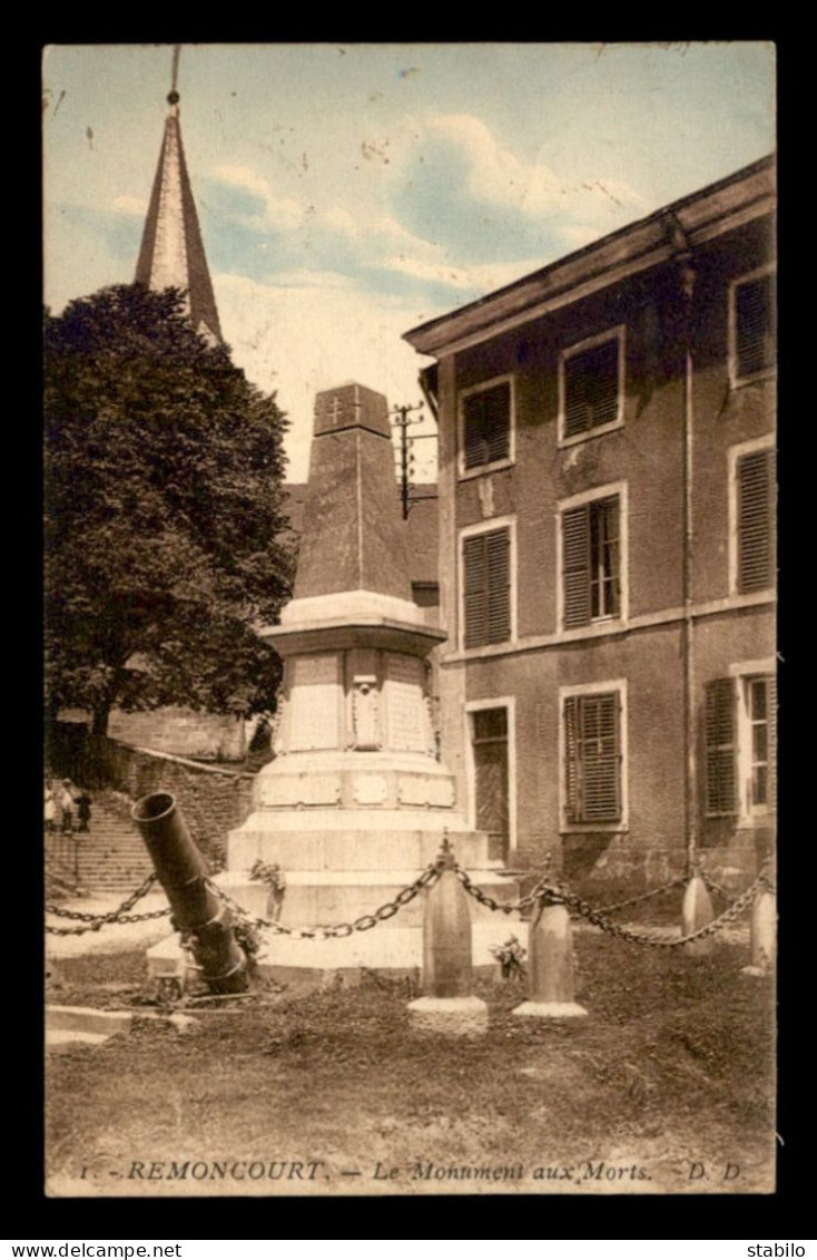 88 - REMONCOURT - LE MONUMENT AUX MORTS - Sonstige & Ohne Zuordnung