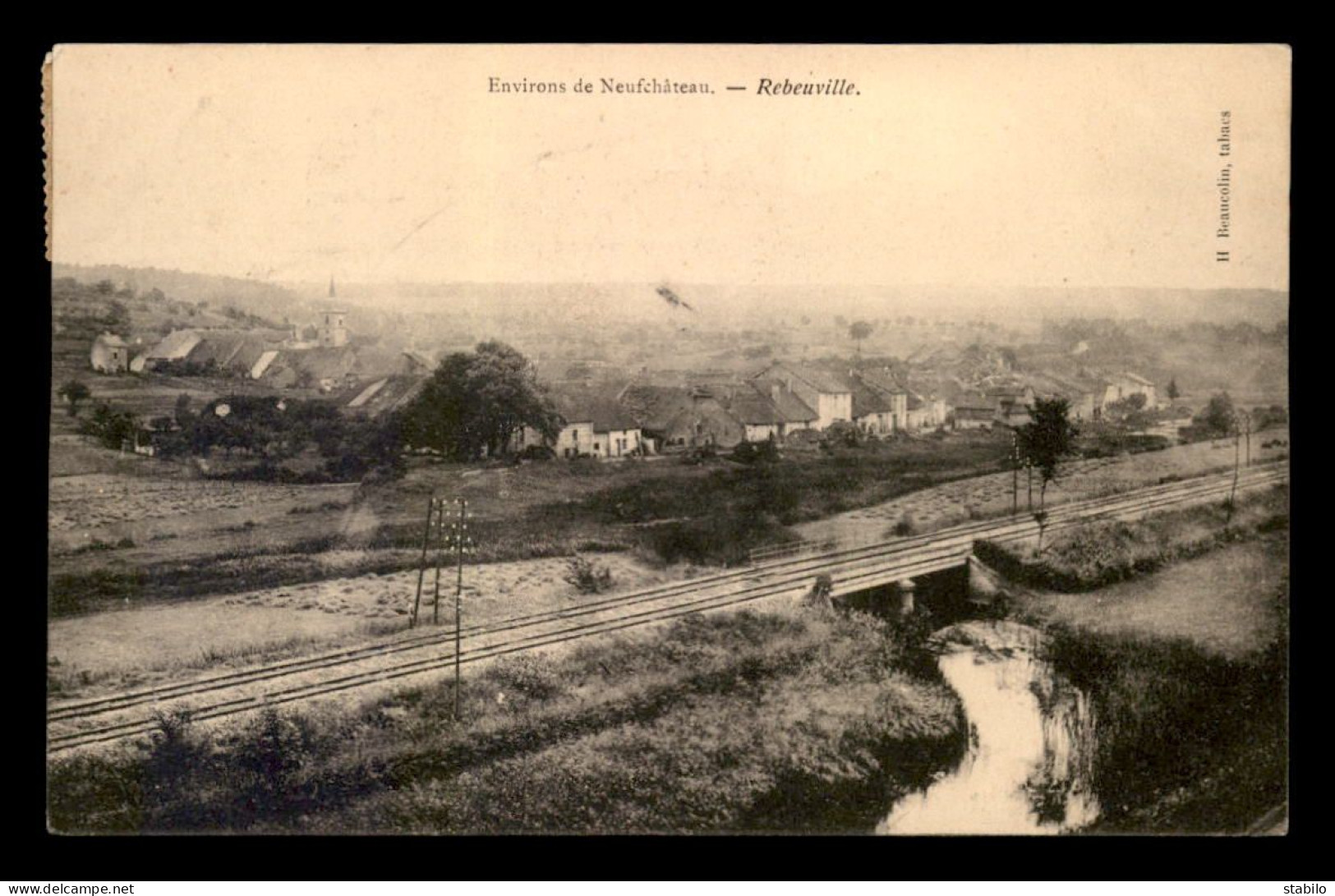 88 - REBEUVILLE - LA LIGNE DE CHEMIN DE FER - Autres & Non Classés