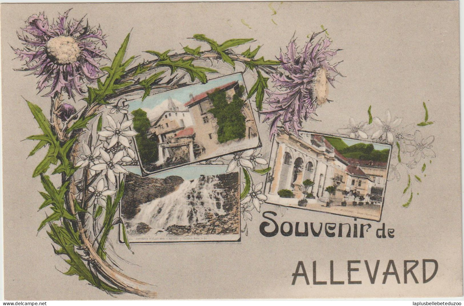 CPA - 38 - ALLEVARD - FANTAISIE - SOUVENIR D' ALLEVARD  - Vues Multiples - Vers 1910 - Allevard