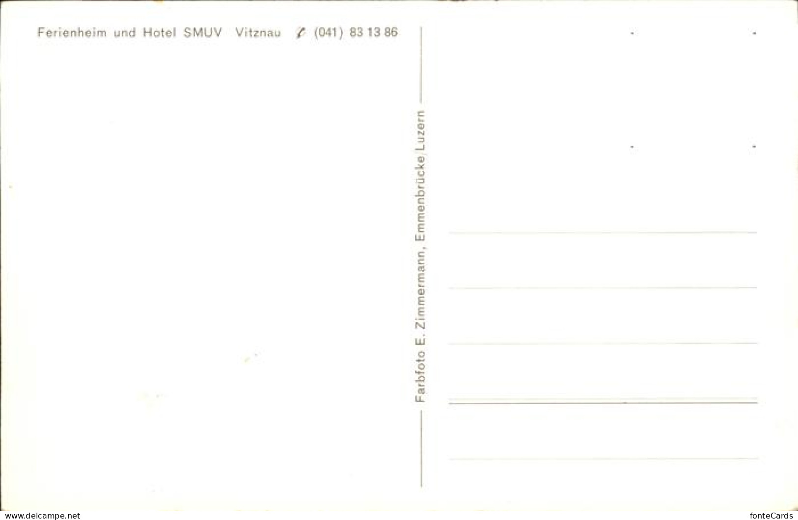 11384783 Vitznau Ferienheim Und Hotel SMUV Vitznau - Andere & Zonder Classificatie