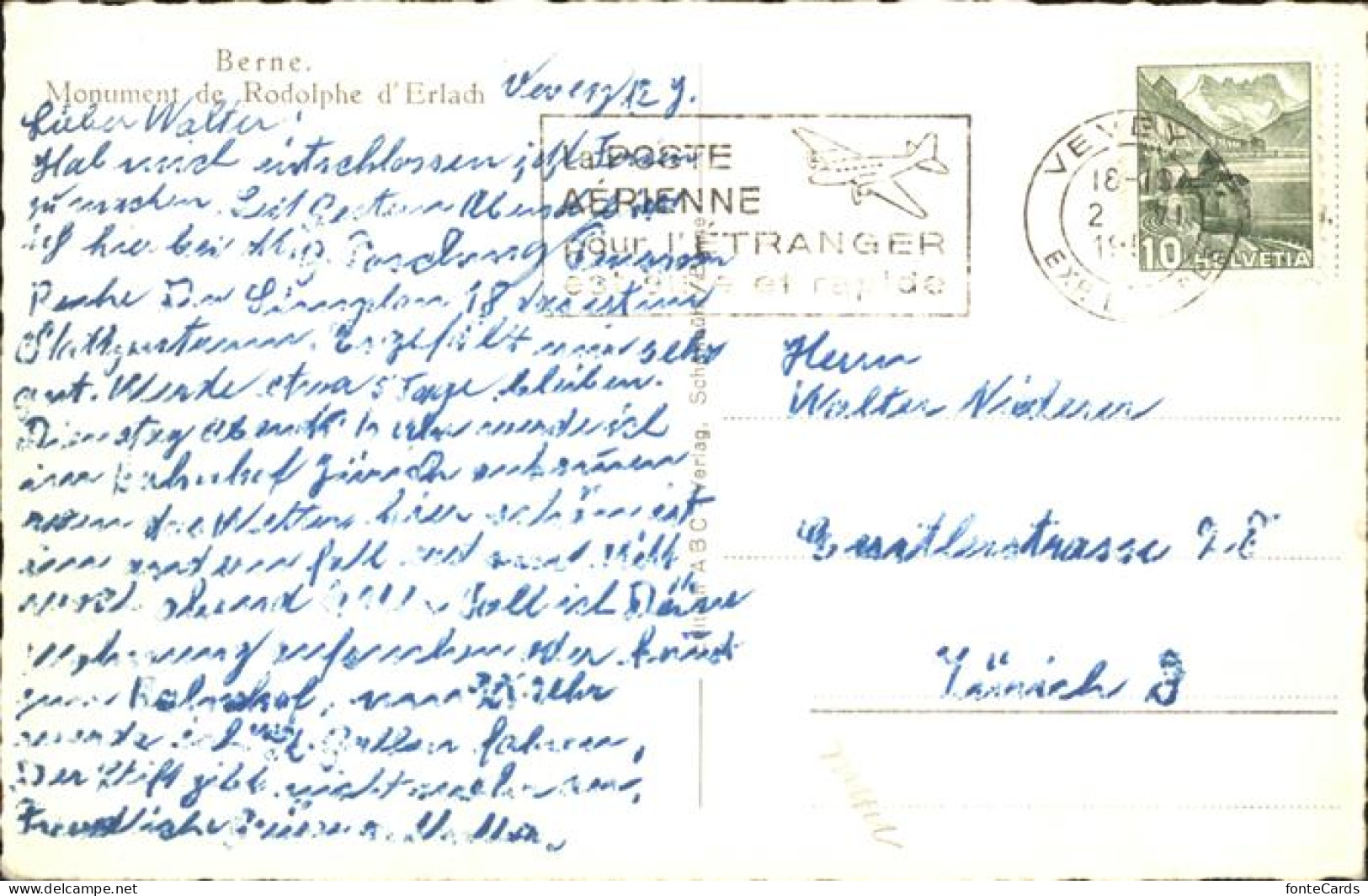 11384760 Bern BE Rudolf Von Erlach Denkmal Bern - Other & Unclassified