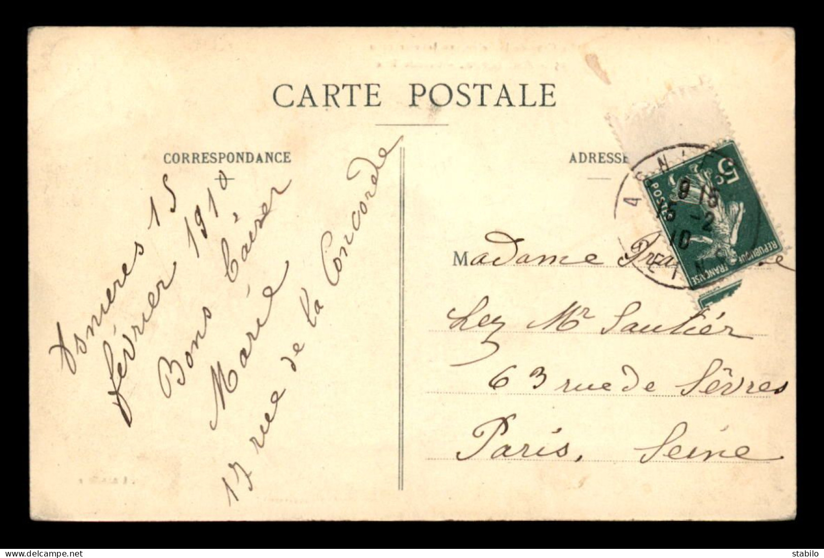 92 - ASNIERES - INONDATIONS DE 1910 - GRANDE RUE - Asnieres Sur Seine