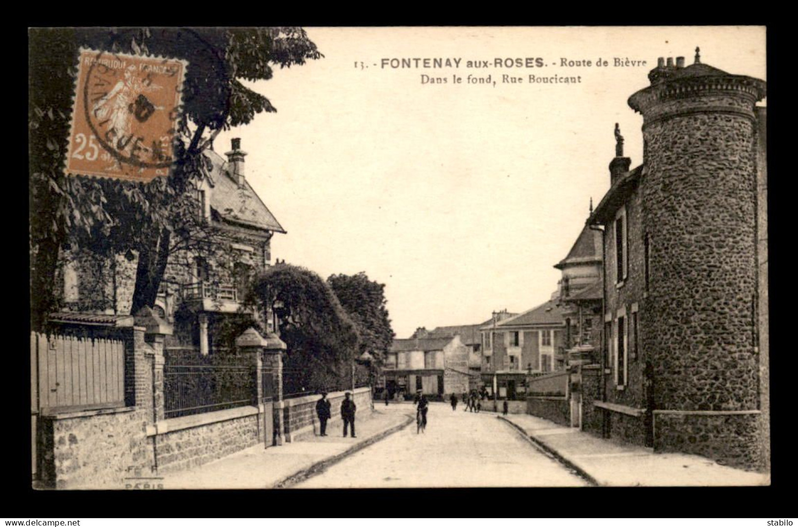 92 - FONTENAY-AUX-ROSES - ROUTE DE BIEVRES - EDITEUR F. FLEURY - Fontenay Aux Roses