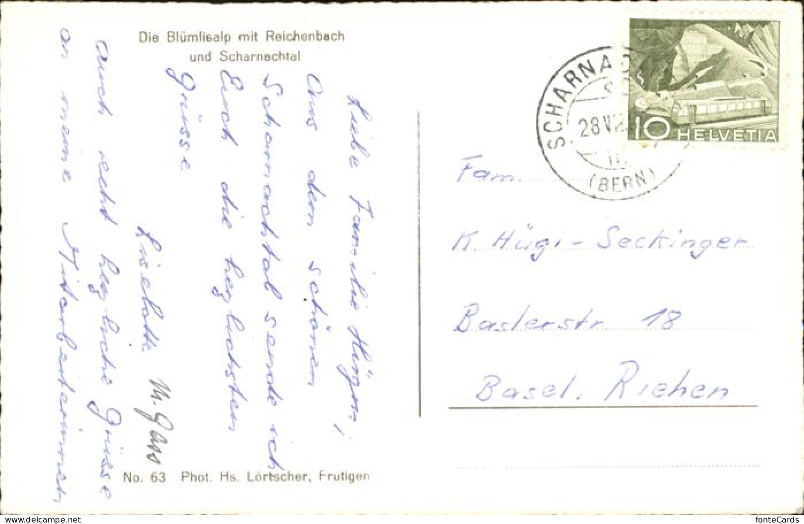 11384747 Scharnachtal Bluemlisalp Mit Reichenbach Und Scharnachtal Scharnachtal - Other & Unclassified