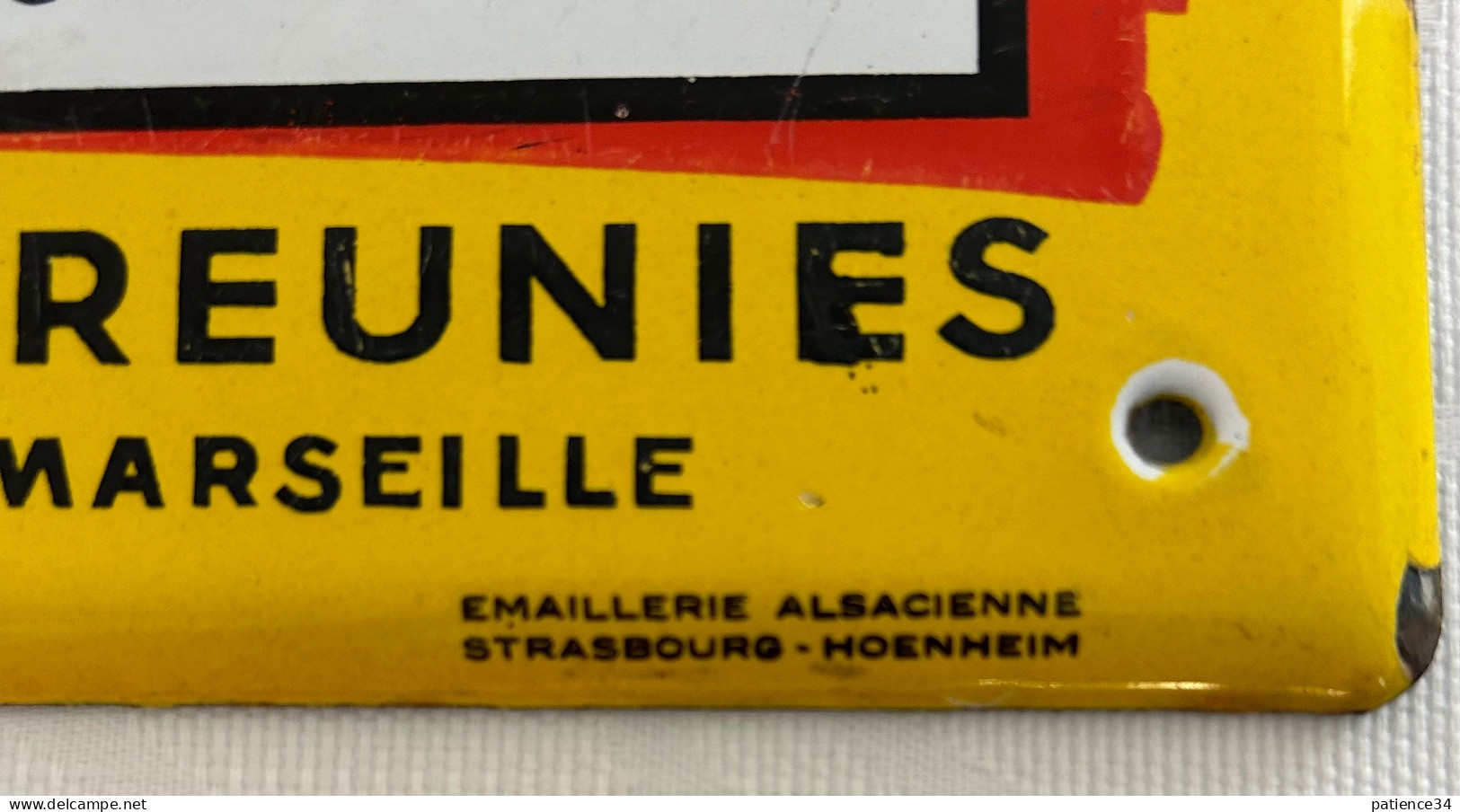 Jolie Plaque émaillée Des 2 Côtés - Malacide - Microthiol - Microzir - Raffineries De Soufre Réunies - Marseille - Agriculture