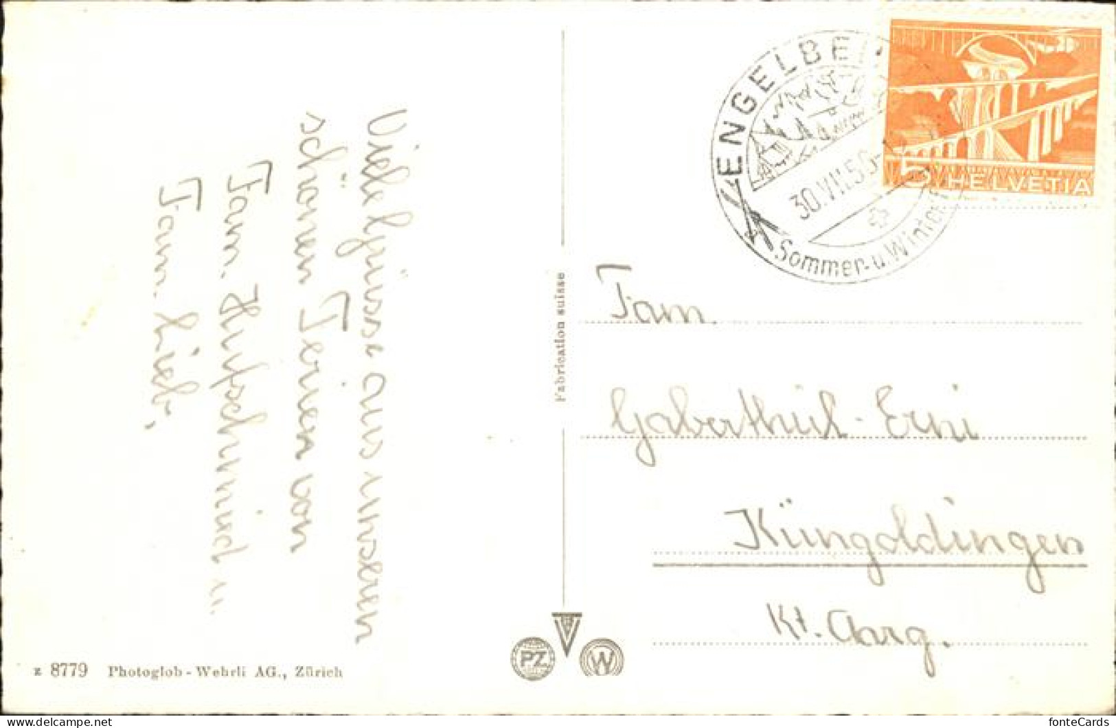 11384737 Engelberg OW Und Spannoerter Fliegeraufnahme Engelberg - Other & Unclassified