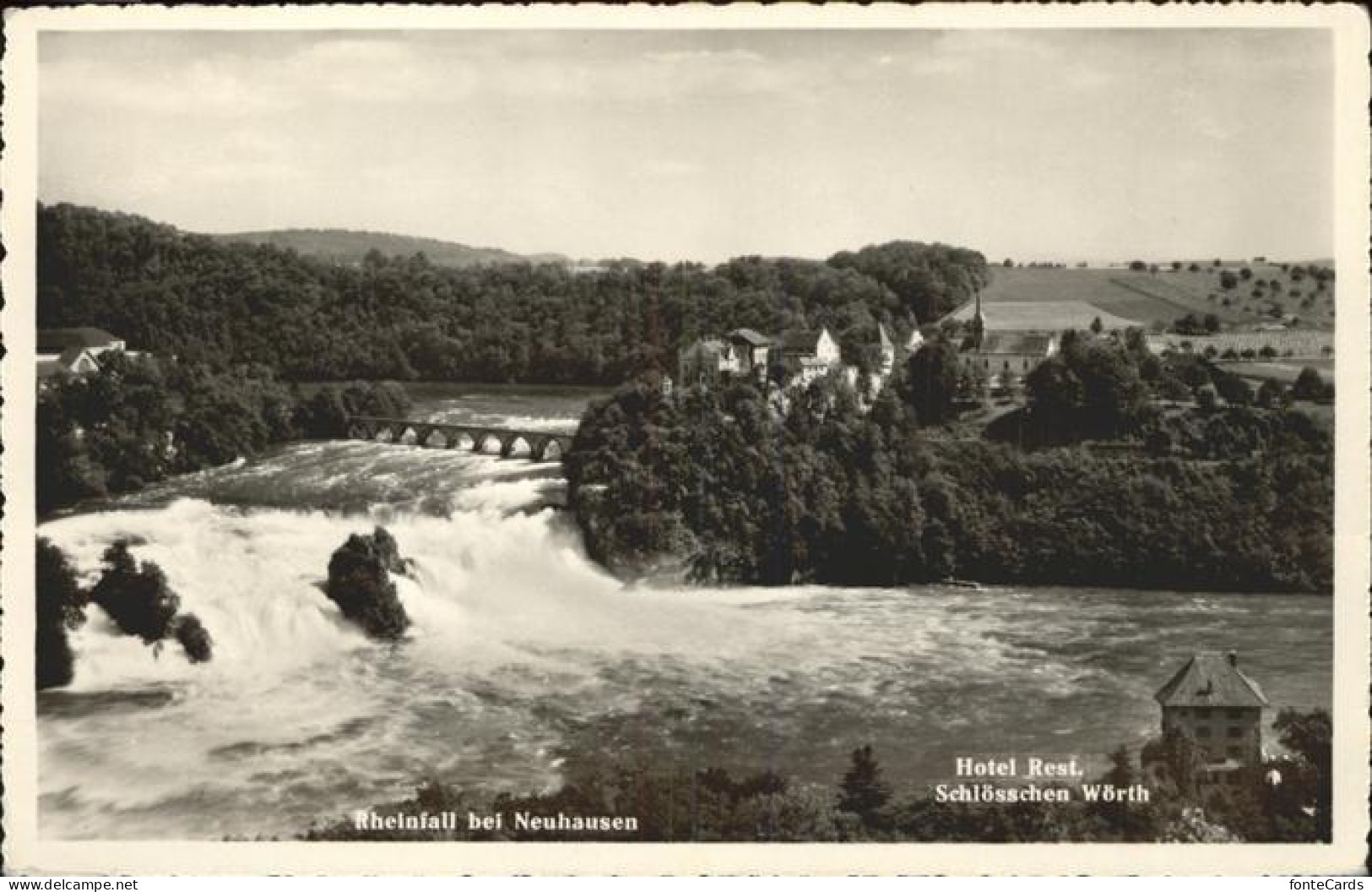 11384728 Neuhausen Rheinfall Hotel Restaurant Schloesschen Woerth Schaffhausen - Otros & Sin Clasificación