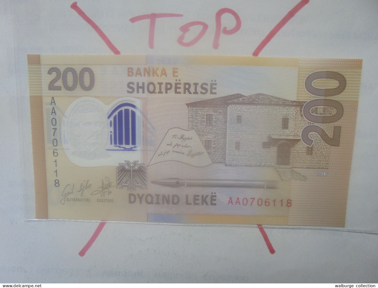 ALBANIE 200 LEKE 2017 Neuf (B.33) - Albanien