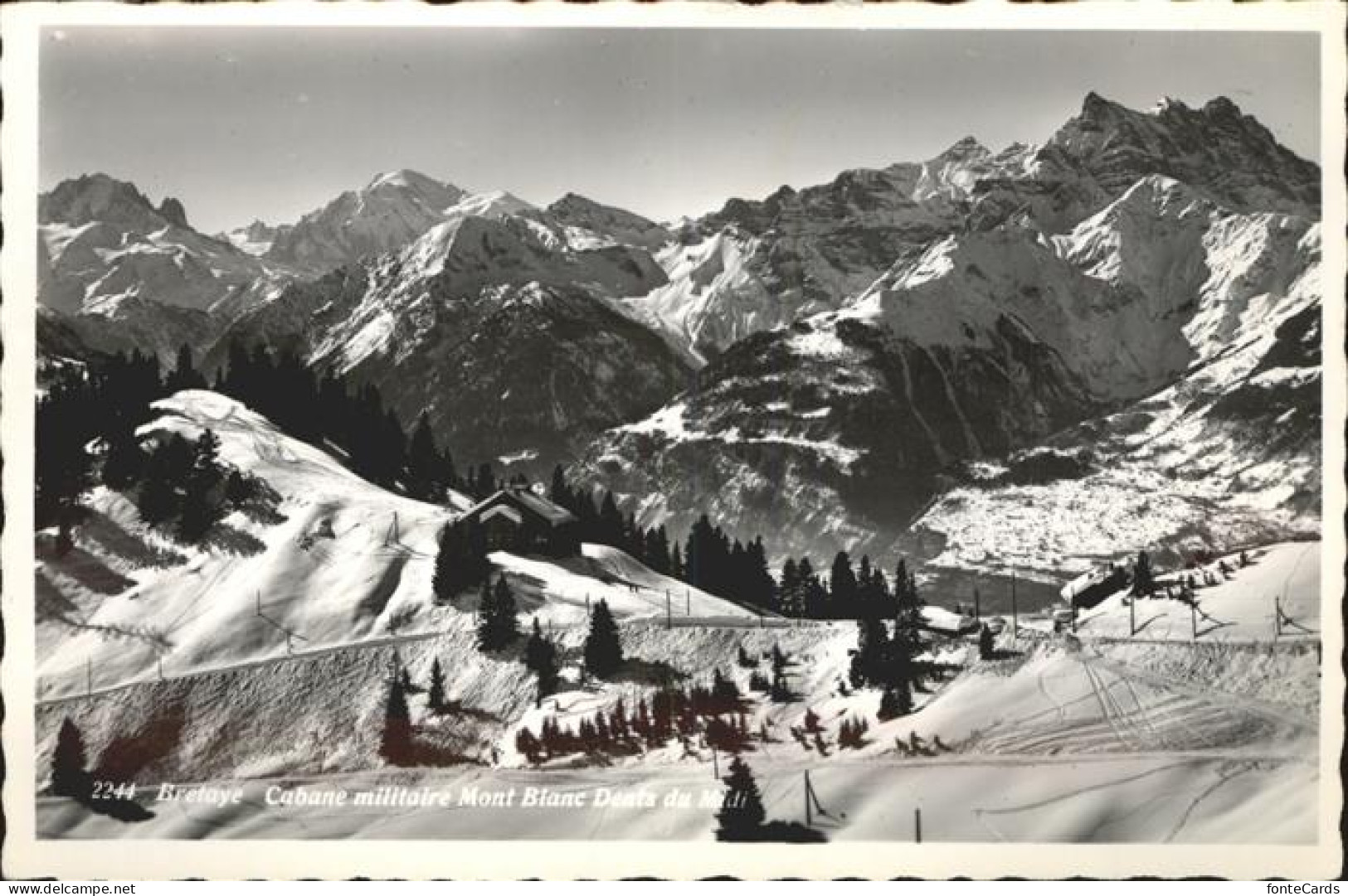 11384656 Bretaye Cabane Militaire Mont Blanc Dents Du Midi Bretaye - Otros & Sin Clasificación