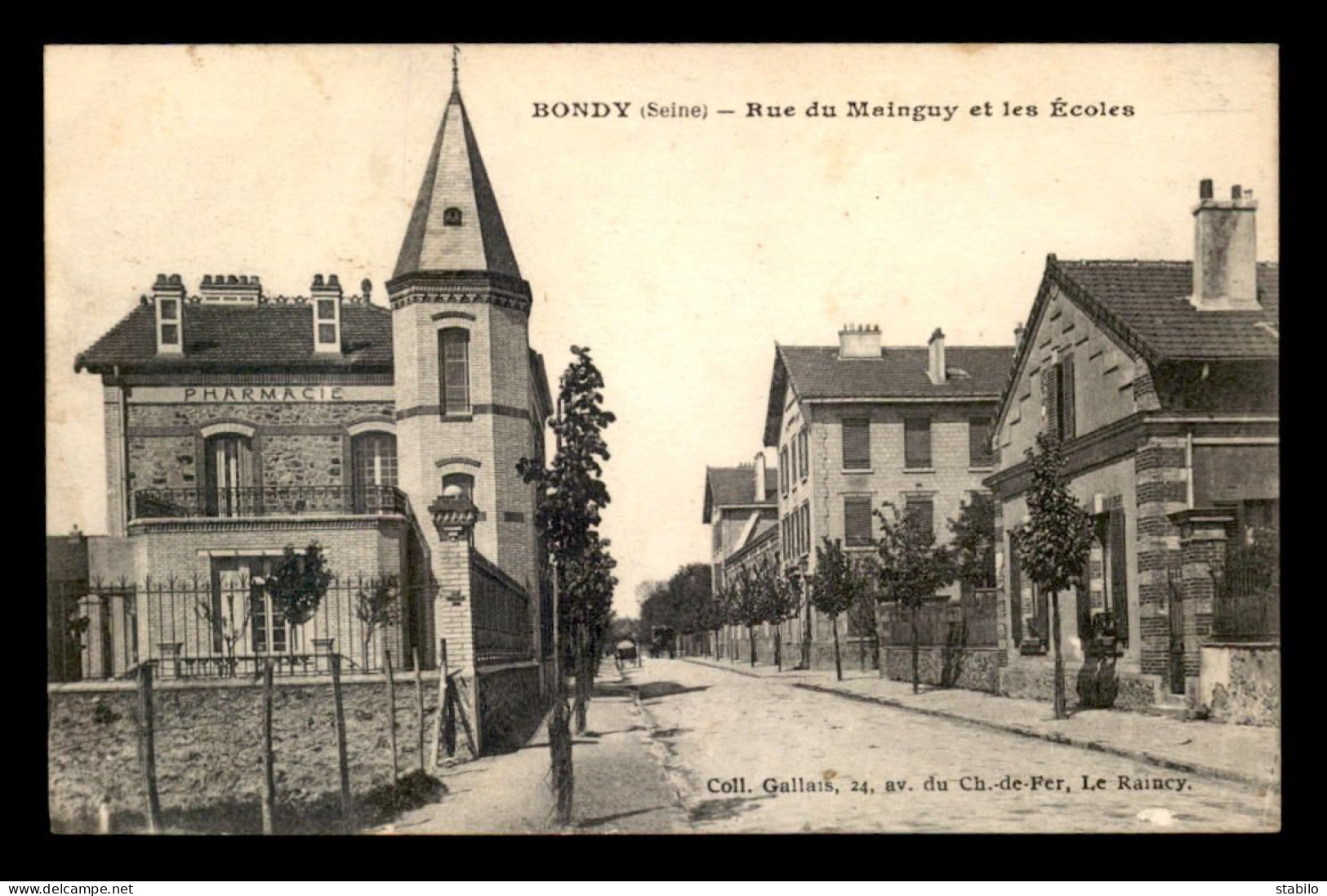 93 - BONDY - RUE DU MAINGUY ET LES ECOLES - Bondy