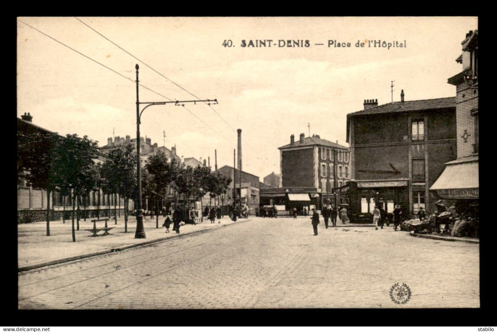 93 - SAINT-DENIS - PLACE DE L'HOPITAL - CAFE DE L'HOPITAL - Saint Denis