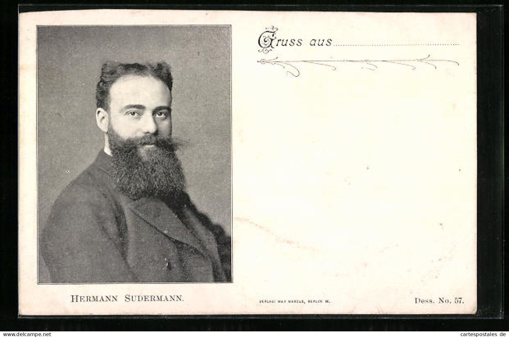 AK Schriftsteller Hermann Sudermann  - Ecrivains