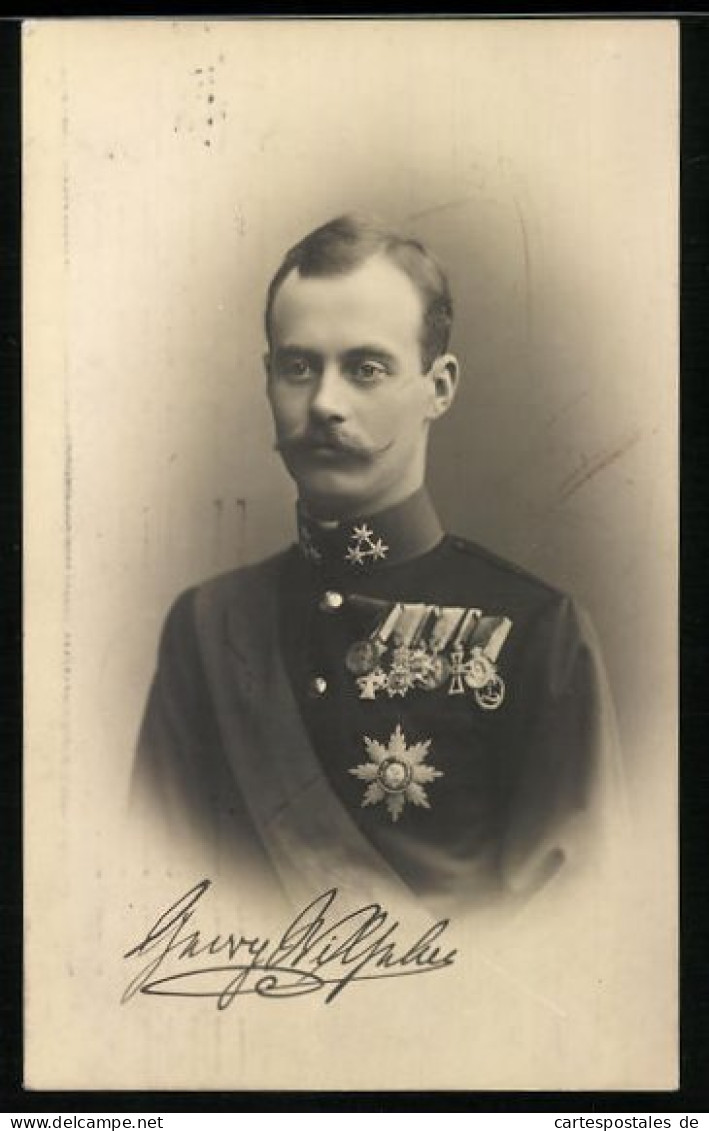 AK Herzog Georg Wilhelm Von Braunschweig-Lüneburg In Uniform Mit Orden  - Königshäuser