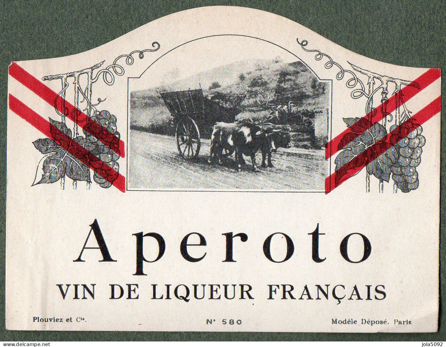 Etiquette Aperoto - Vin De Liqueur Français - Other & Unclassified