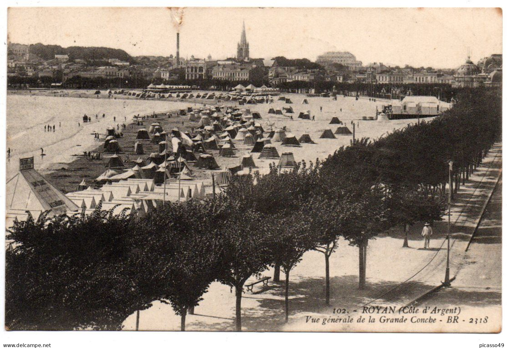 Charente Maritime ,Royan , Vue Générale De La Grande Conche - Royan