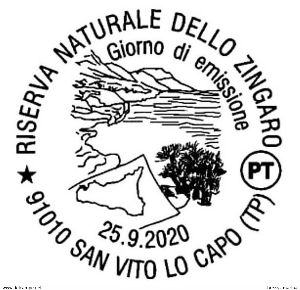 ITALIA - Usato - 2020 - Riserva Naturale Dello Zingaro - Sicilia - Cala Marinella – B - 2011-20: Used