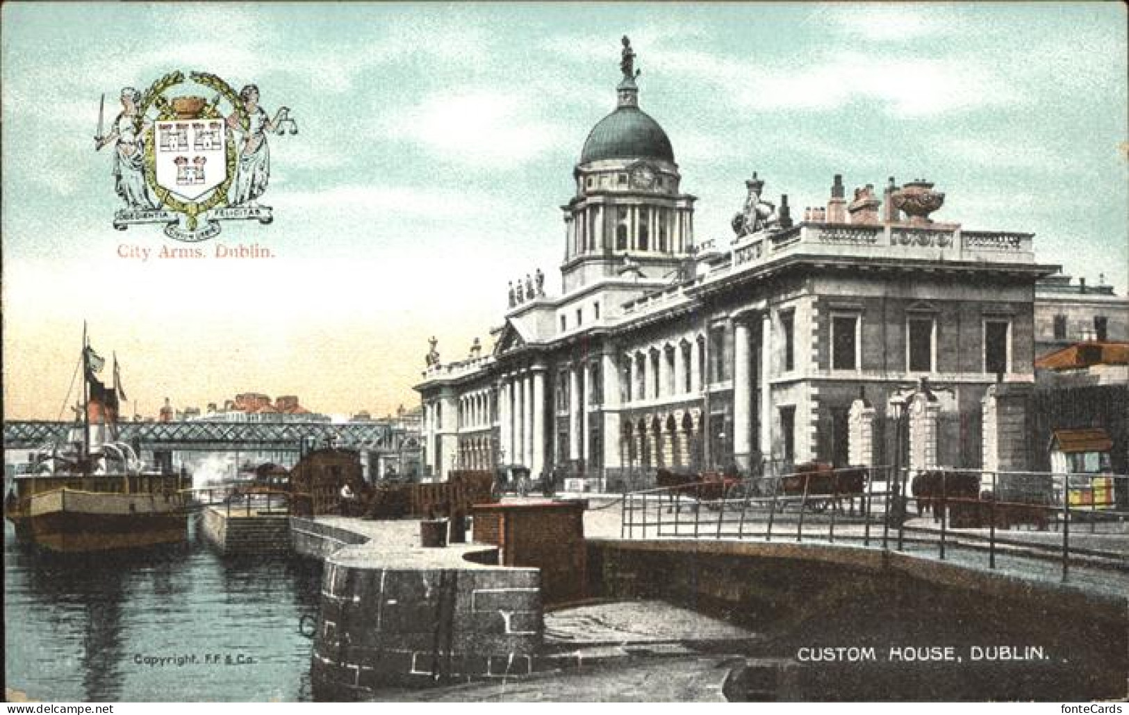 11384503 Dublin Ireland Wappen Custom House  - Autres & Non Classés