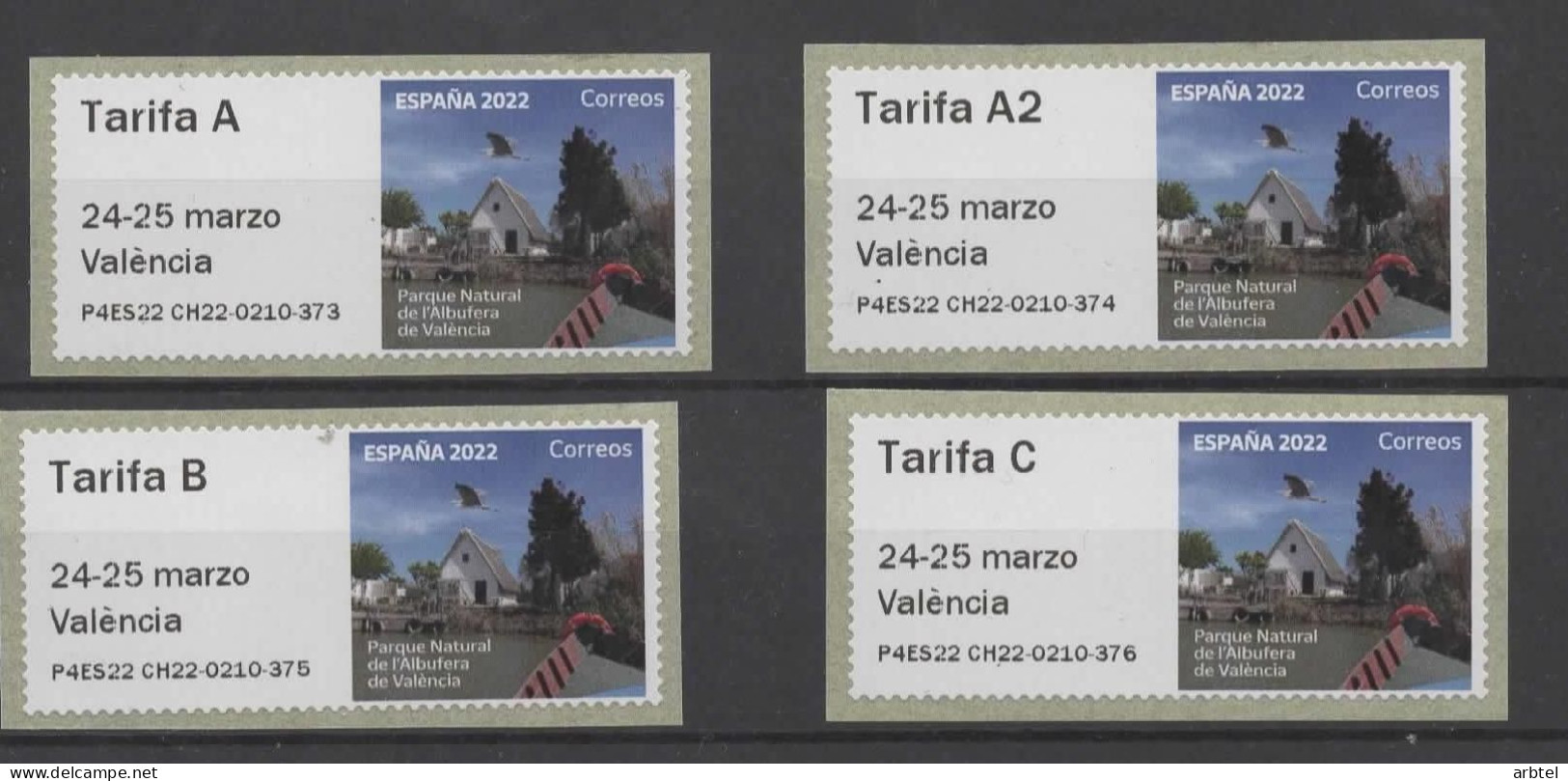 ESPAÑA SPAIN ATM VALENCIA PARQUE NATURAL ALBUFERA P4ES22 - Unused Stamps