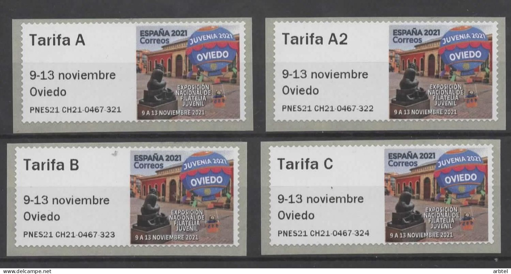 ESPAÑA SPAIN ATM OVIEDO ASTURIAS JUVENIA 2021 PNES21 - Unused Stamps