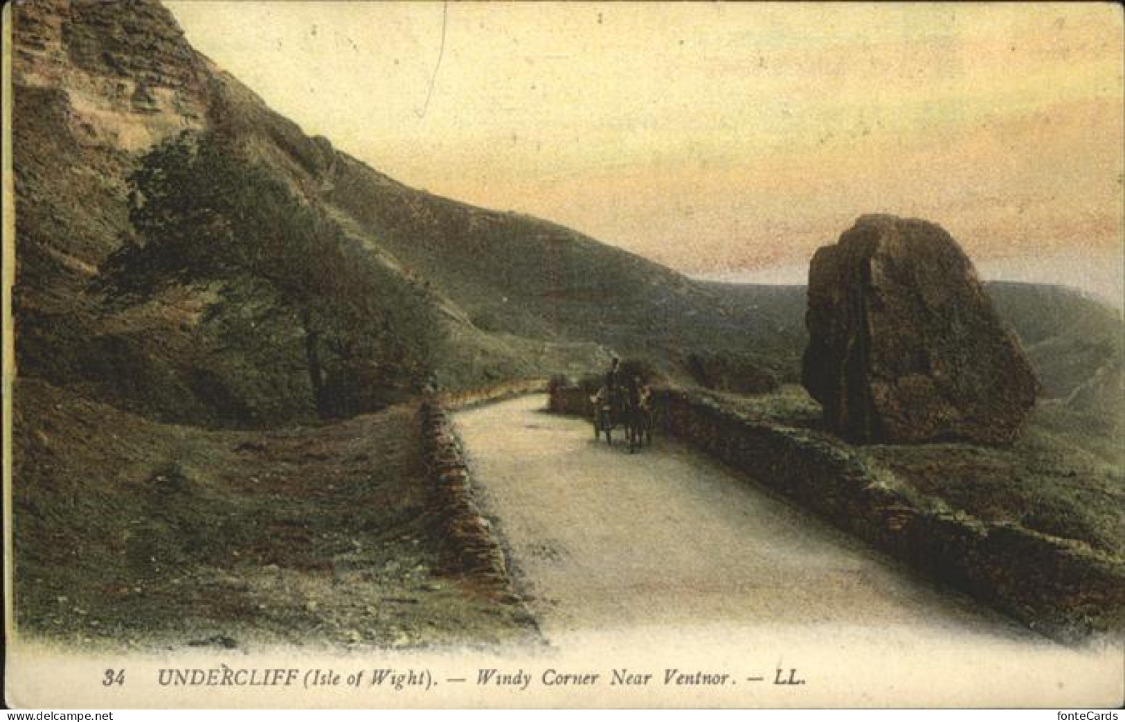 11384421 Isle Of Wight UK Undercliff Corner Near Ventnor  - Sonstige & Ohne Zuordnung