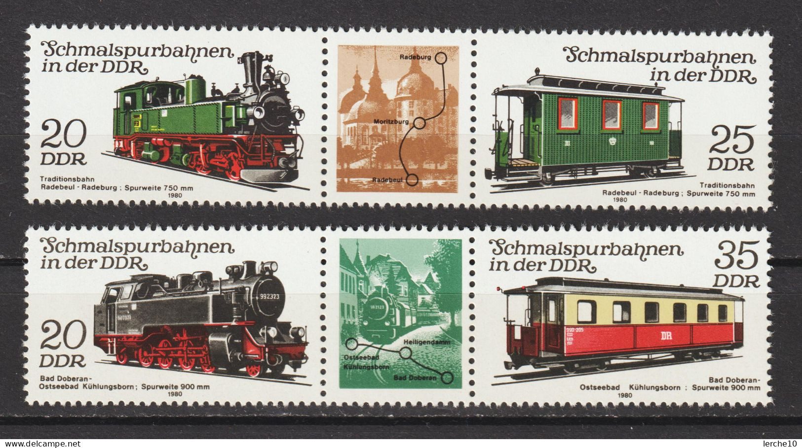 MiNr. 2562-2565 ** Zusammendrucke W Zd 476 + 482  (1002) - Ungebraucht