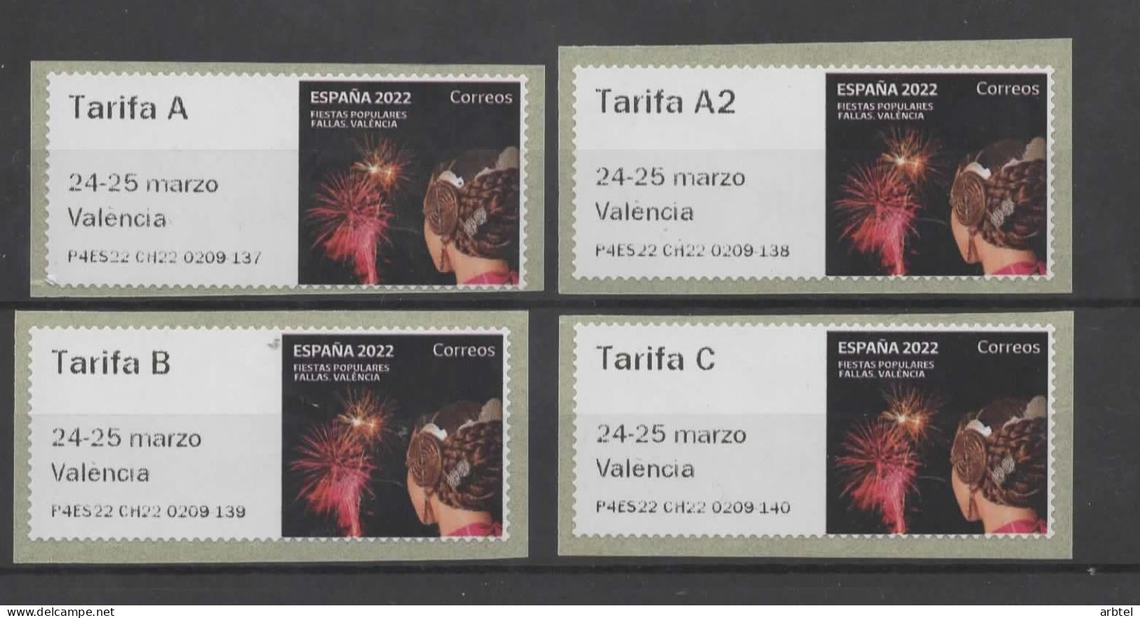 ESPAÑA SPAIN ATM VALENCIA FIESTA DE LAS FALLAS P4ES22 - Unused Stamps