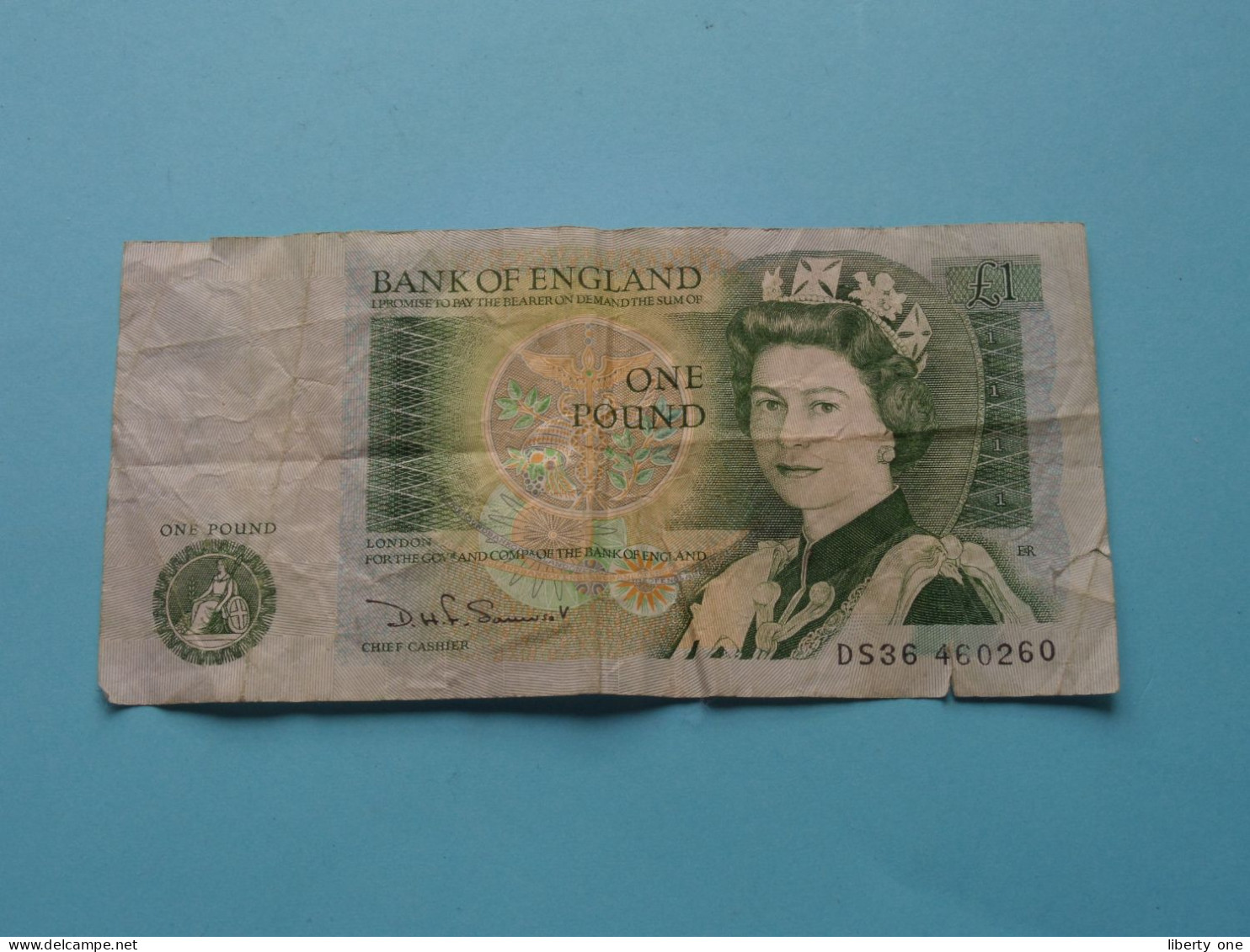 1 - One Pound £ ( DS36460260 ) >> ( See > Scans ) Circulated ! - 1 Pond