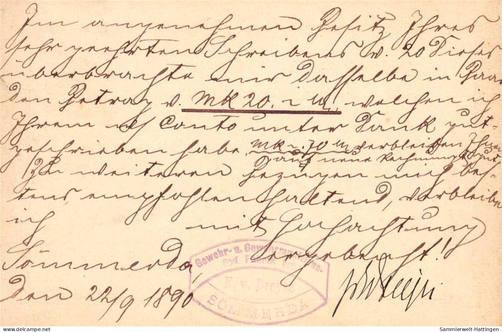 604205 | Sauberer Abschlag Des Poststempels Auf Ganzsache,  | Sömmerda (O - 5230), -, - - Lettres & Documents