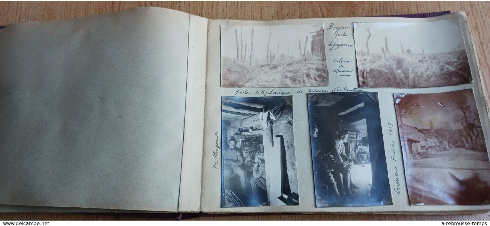 guerre de 1914-album 42 pages reportage de H. LAGAIN- 48eR-sa guerre 1915/1918- tranchées-commandement-lieux-matériel...