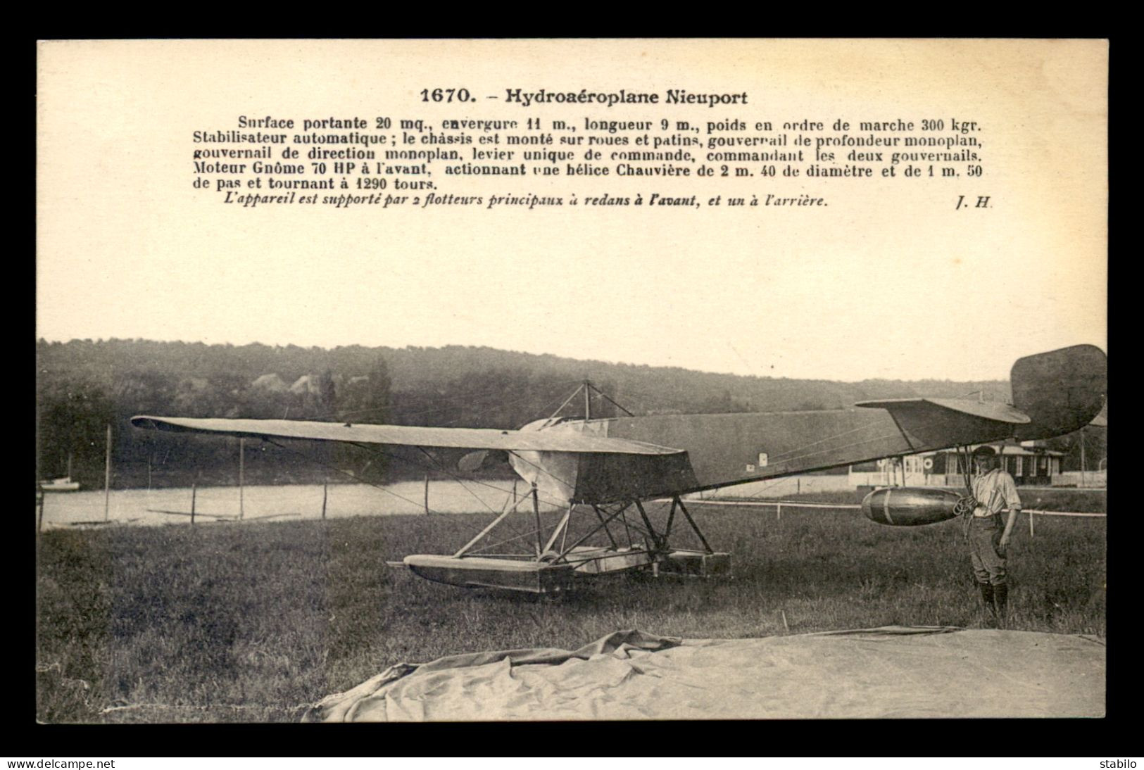 AVIATION - HYDROAEROPLANE  NIEUPORT - ....-1914: Précurseurs