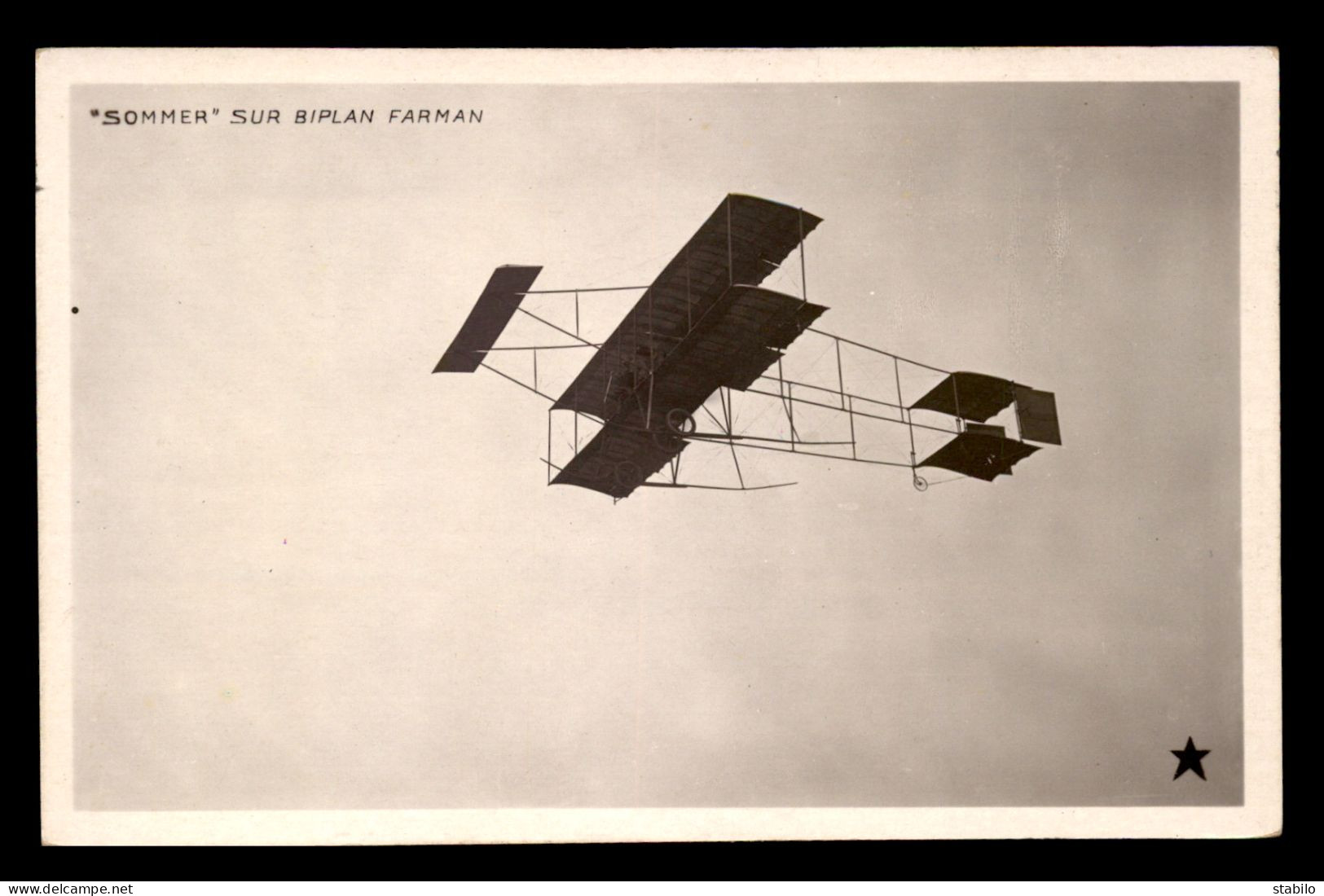 AVIATION - SOMMER SUR BIPLAN FARMAN - ....-1914: Précurseurs