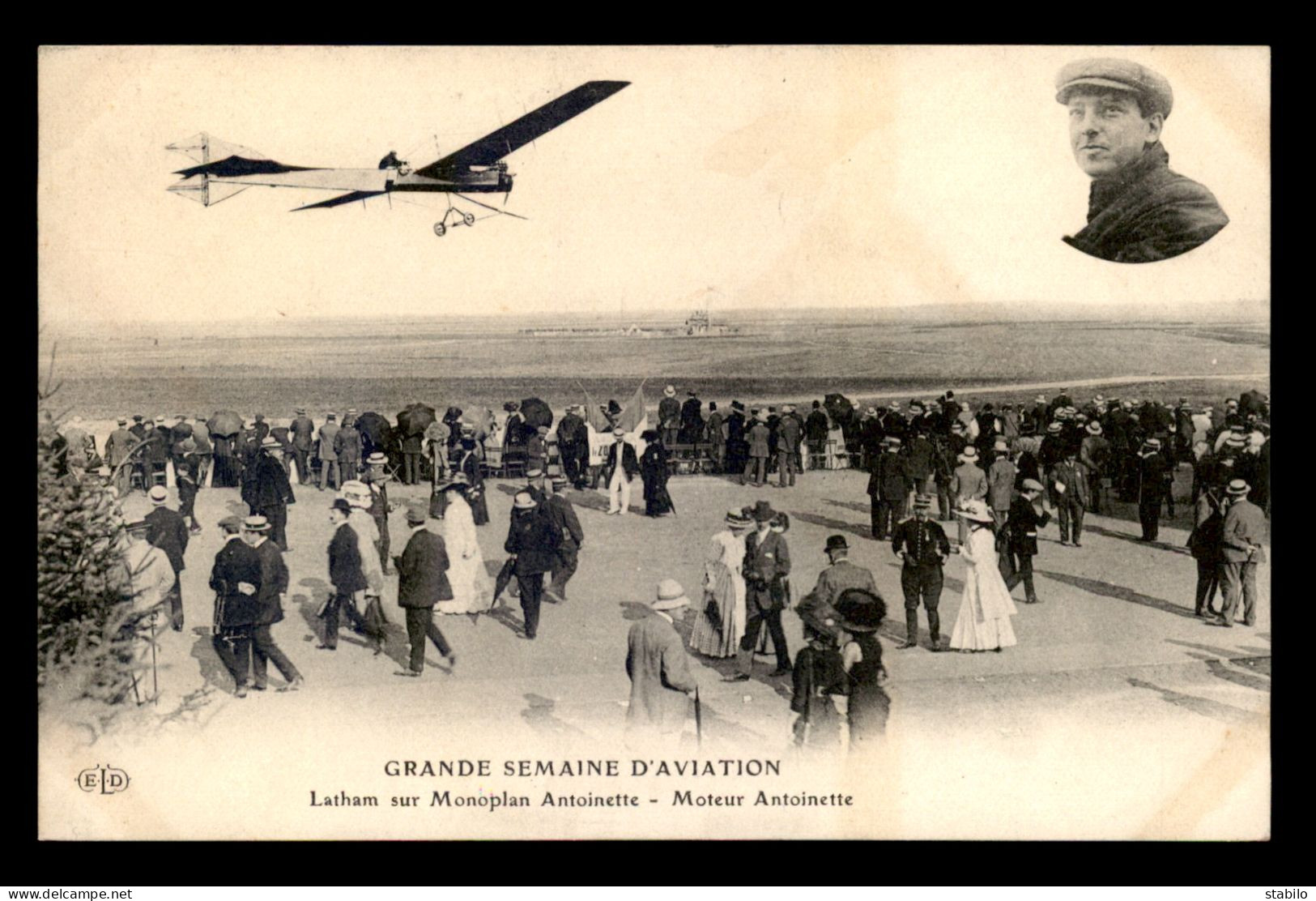 AVIATION - LATHAM SUR MONOPLAN ANTOINETTE - ....-1914: Précurseurs