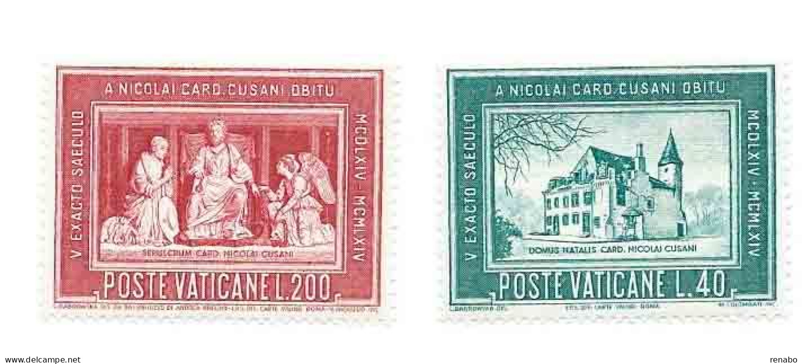 Vaticano 1964 ; Cardinale Nicola Cusano. Serie Completa - Unused Stamps