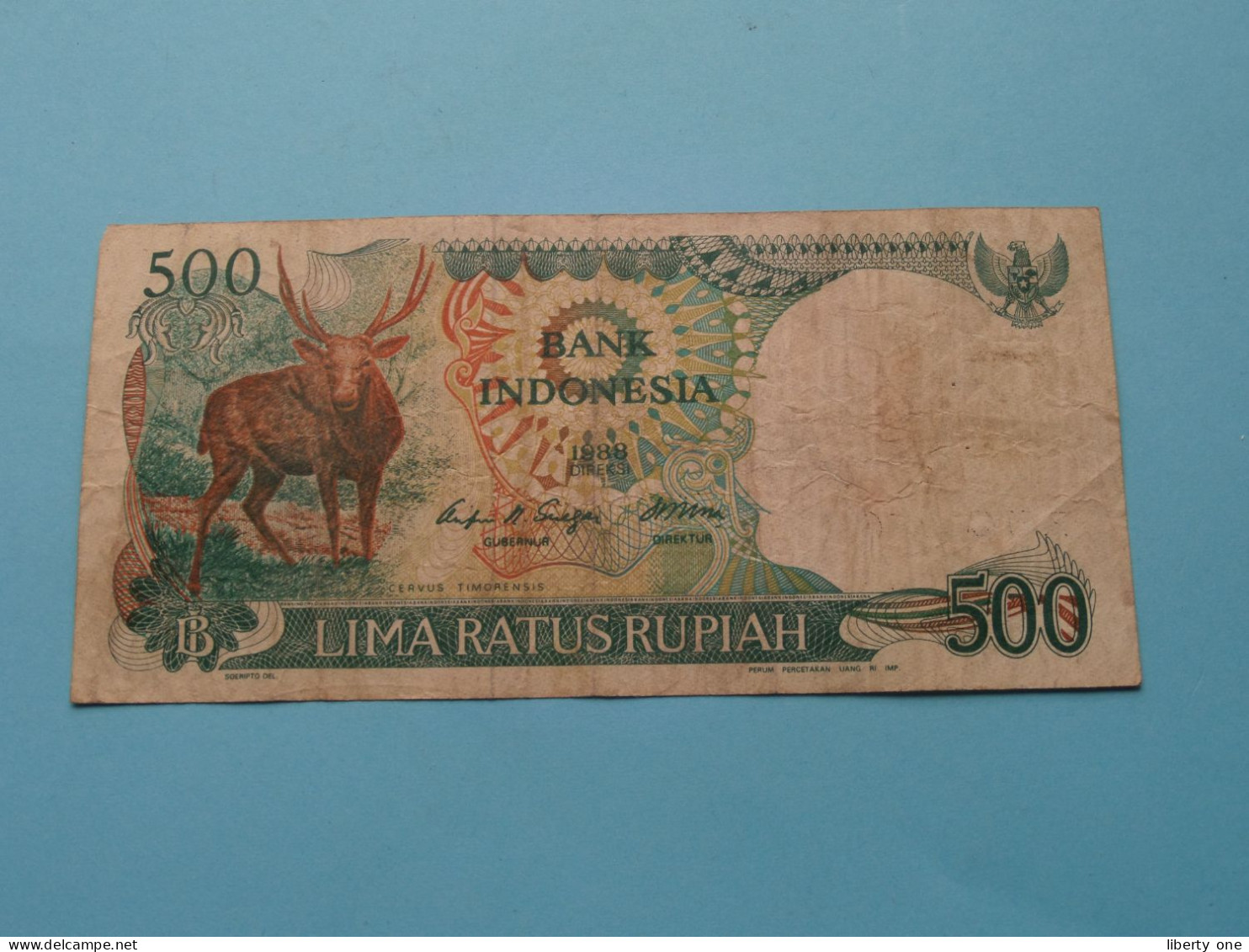 500 Lima Ratus Rupiah ( R UC087635 ) Bank INDONESIA 1988 ( See > Scans ) Circulated ! - Indonesien