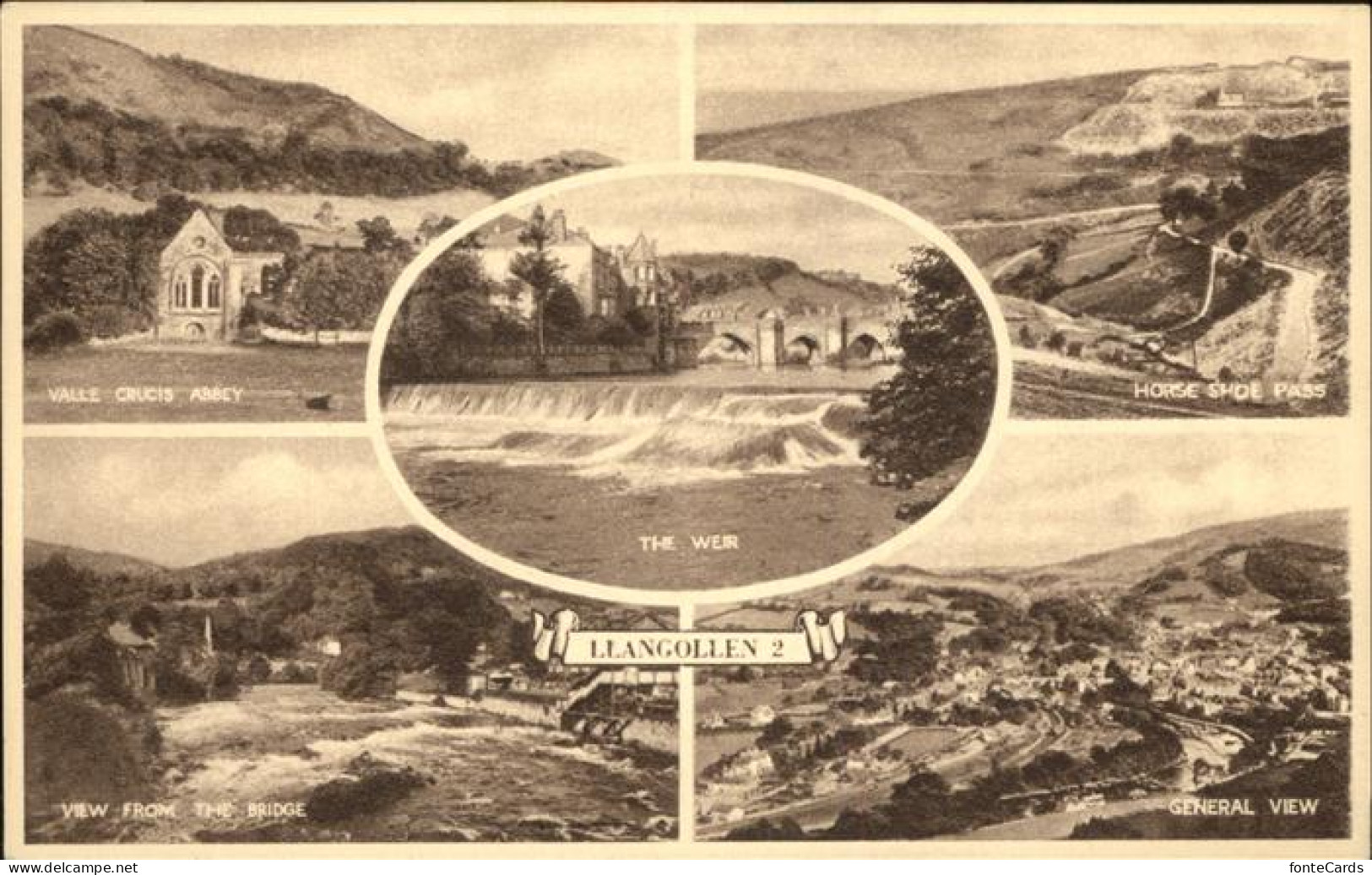 11384277 Llangollen Horse Shoe General View Wer Denbighshire - Other & Unclassified