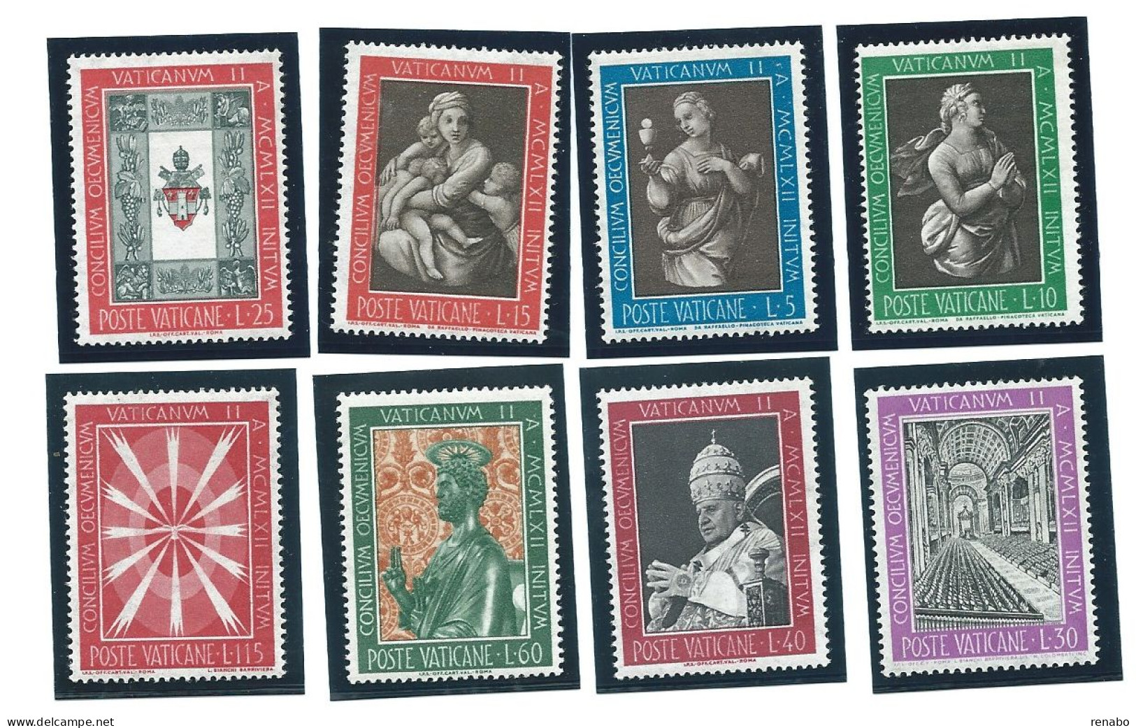 Vaticano 1962; Concilio Ecumenico Vaticano II. Serie Completa. - Unused Stamps