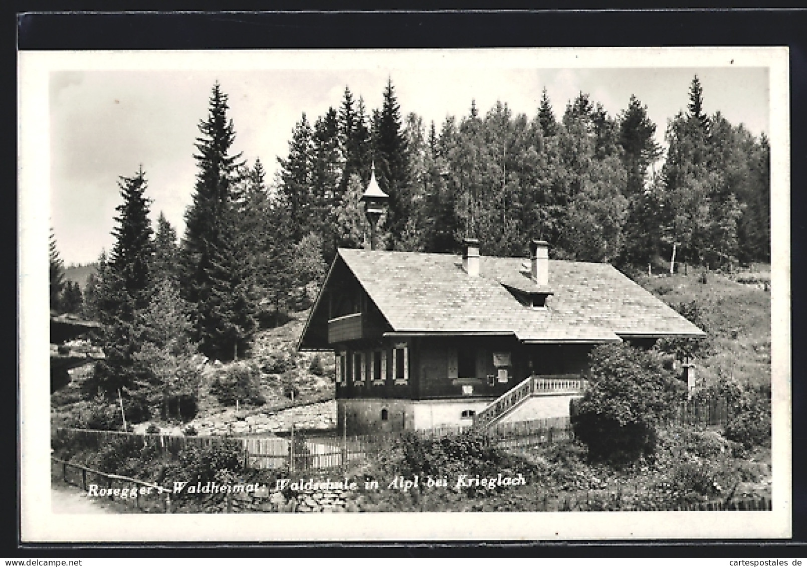 AK Alpl Bei Krieglach, Rosegger`s Waldheimat, Waldschule  - Altri & Non Classificati