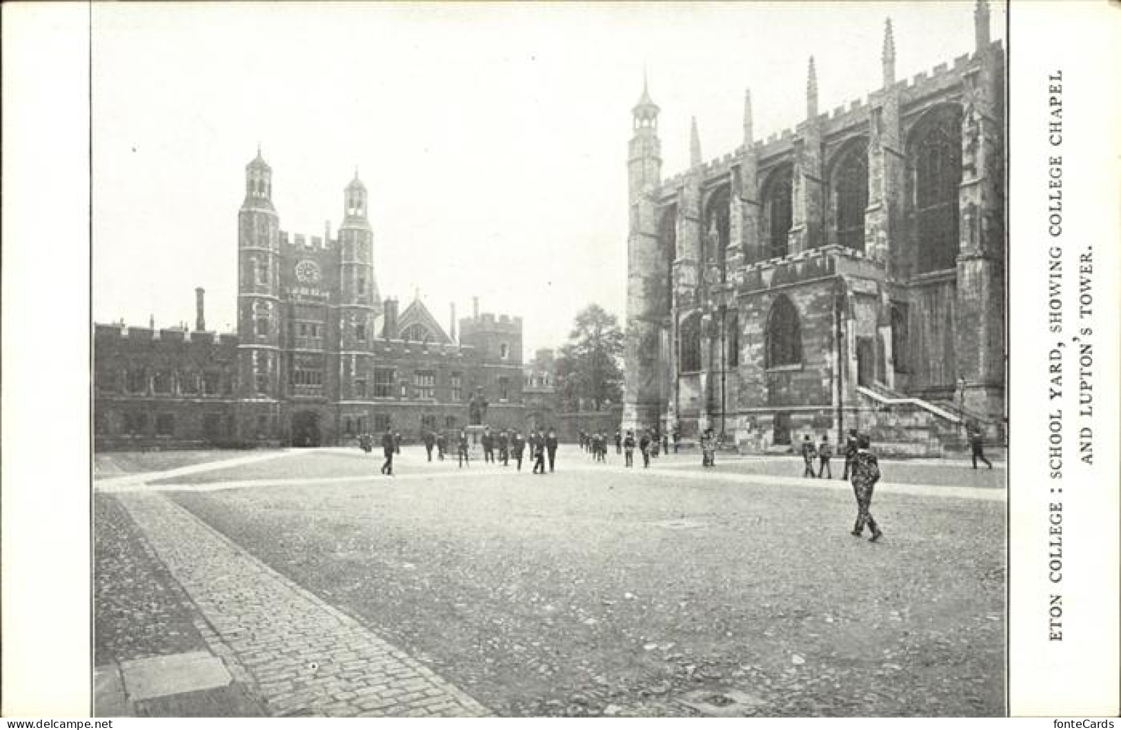 11384178 Eton Berkshire College School Yard Chapel Tower Windsor - Autres & Non Classés