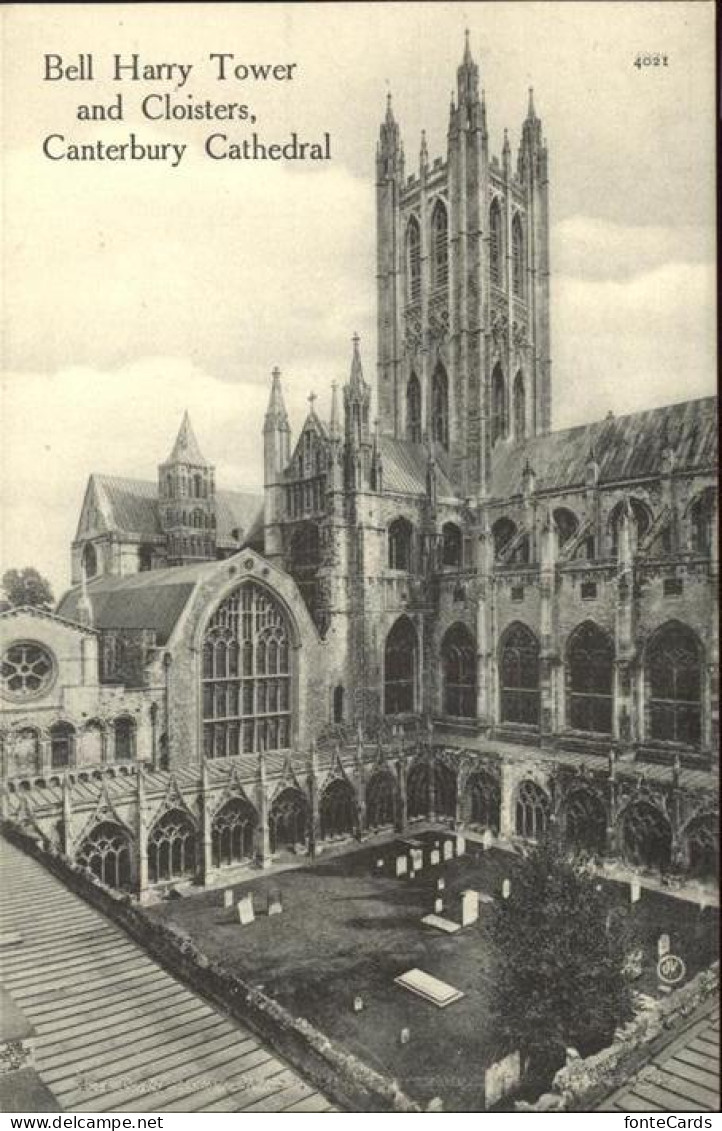 11384080 Canterbury Kent Bell Harry Tower Cloisters Cathedral  - Other & Unclassified