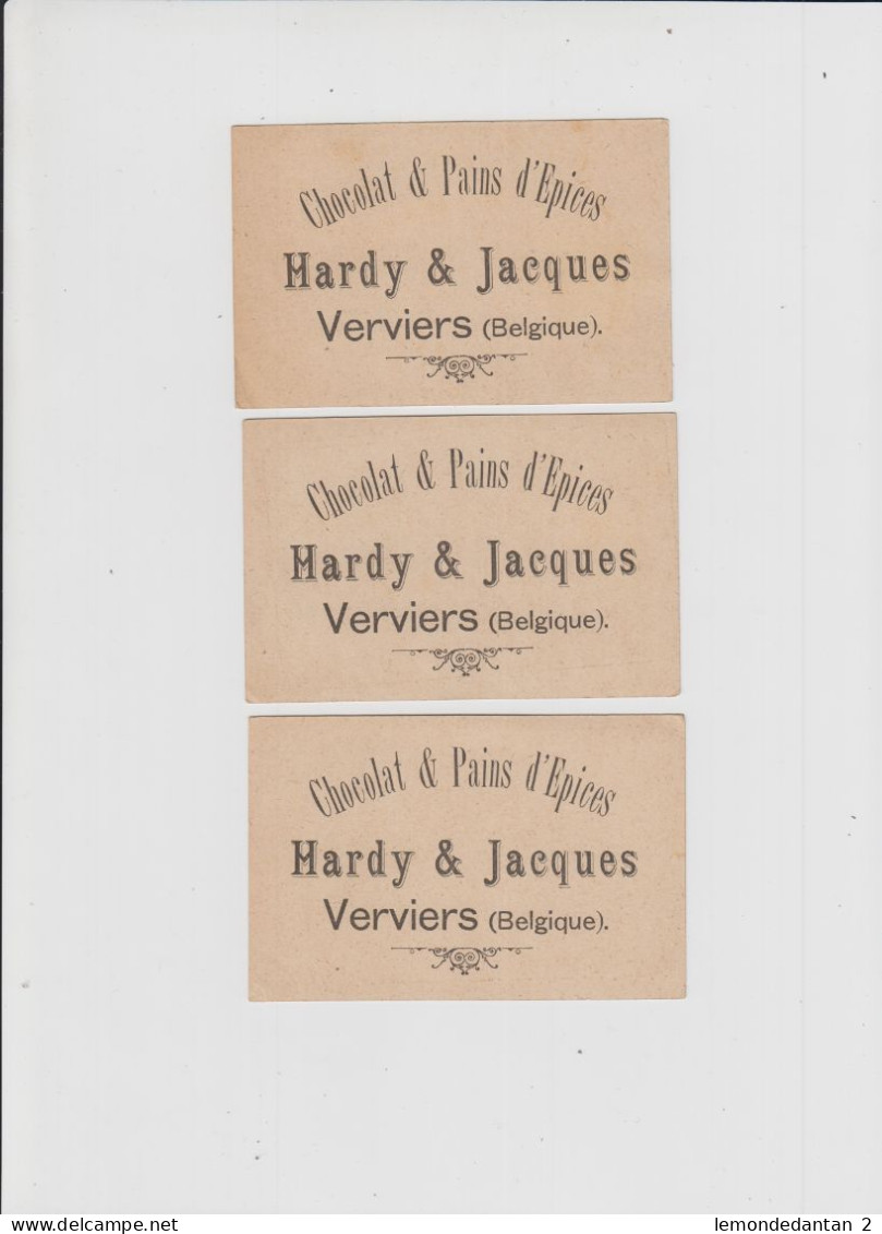 3 Chromo's Chocolat & Pains D'Epices Hardy & Jacques - Verviers - Autres & Non Classés