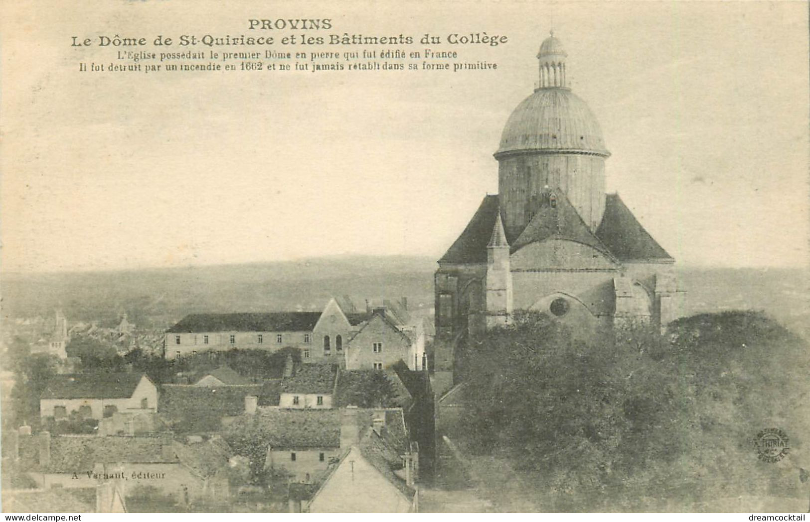 Top Promotion 2 Cpa 77 PROVINS. Dôme St-Quiriace, Collège Et Porte St-Jean 1917 - Provins