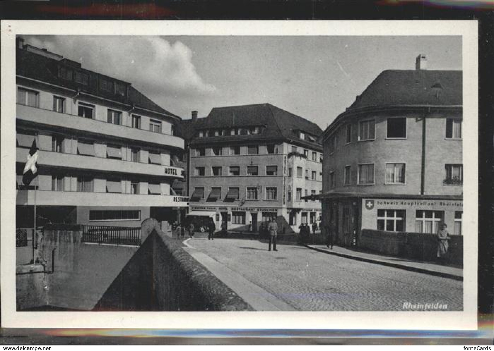 11384005 Rheinfelden AG Partie Im Ort Hotel Schweizer Hauptzollamt Bruecke Rhein - Sonstige & Ohne Zuordnung