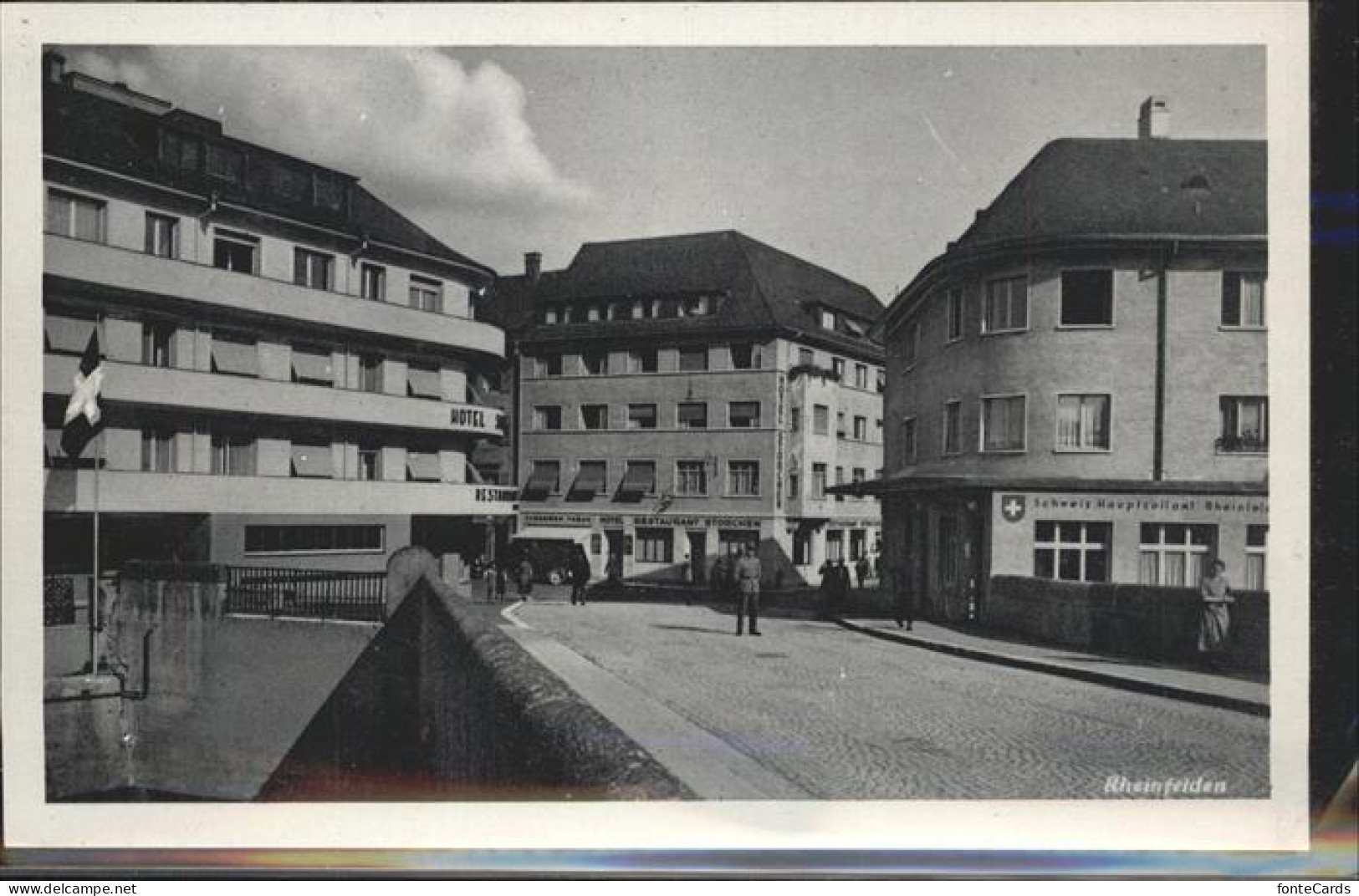 11384004 Rheinfelden AG Partie Im Ort Hotel Schweizer Hauptzollamt Bruecke Rhein - Andere & Zonder Classificatie