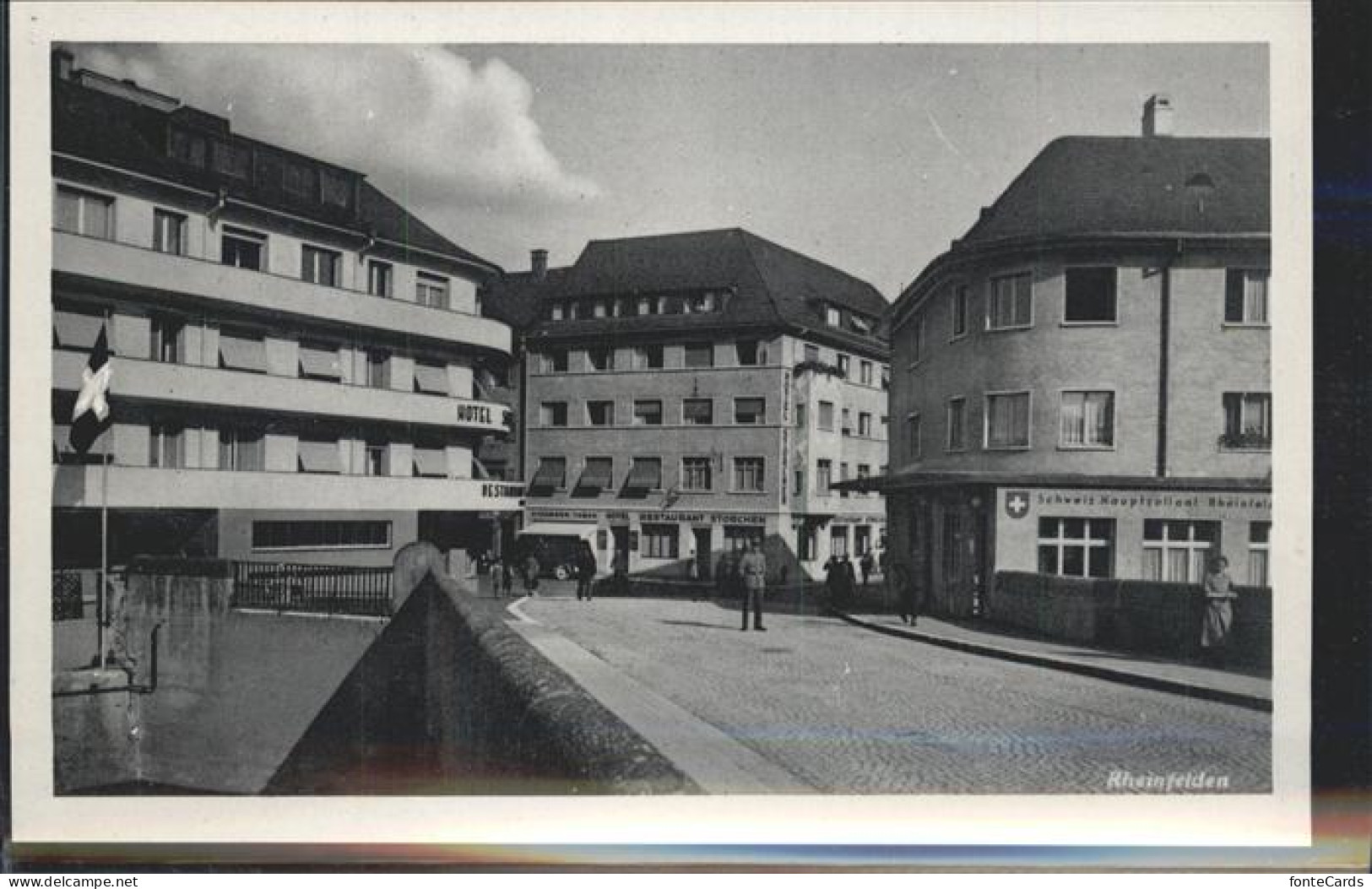 11384001 Rheinfelden AG Partie Im Ort Hotel Schweizer Hauptzollamt Bruecke Rhein - Otros & Sin Clasificación