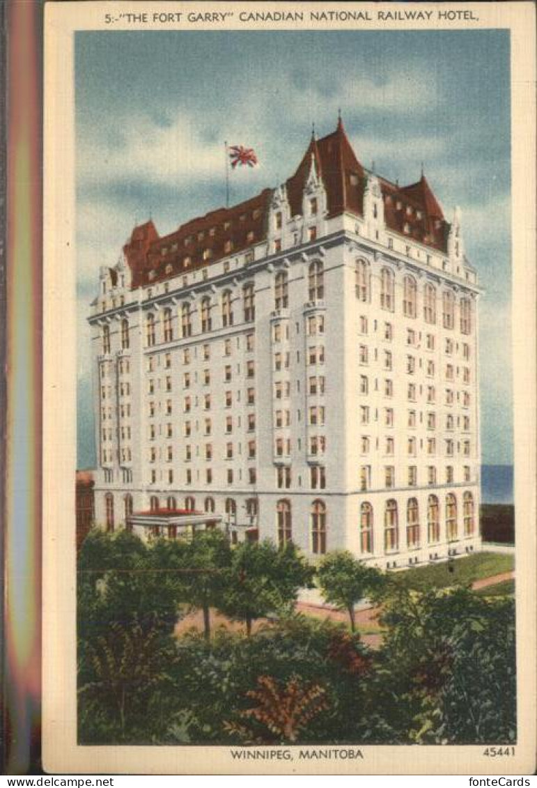 11383923 Winnipeg The Fort Garry Canadian National Railway Hotel Winnipeg - Zonder Classificatie