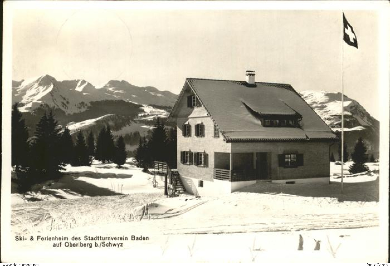 11383904 Oberberg Schwyz Ski Ferienheim Stadtturnverein Baden Schwyz - Sonstige & Ohne Zuordnung