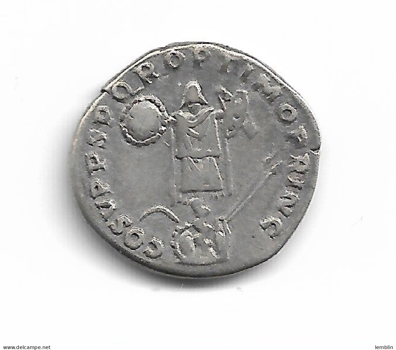 DENIER DE TRAJAN A LA VICTOIRE SUR LES DACES - AN 107 - The Anthonines (96 AD To 192 AD)