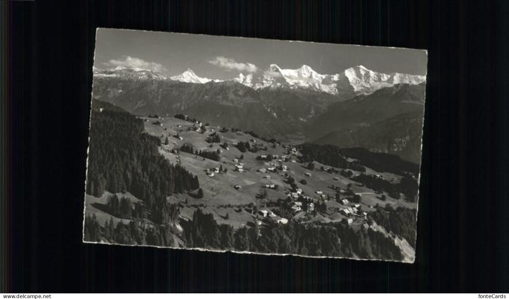 11383628 Beatenberg Panorama Mit Amisbuehl Waldegg Schreckhorn Finsteraarhorn Ei - Sonstige & Ohne Zuordnung